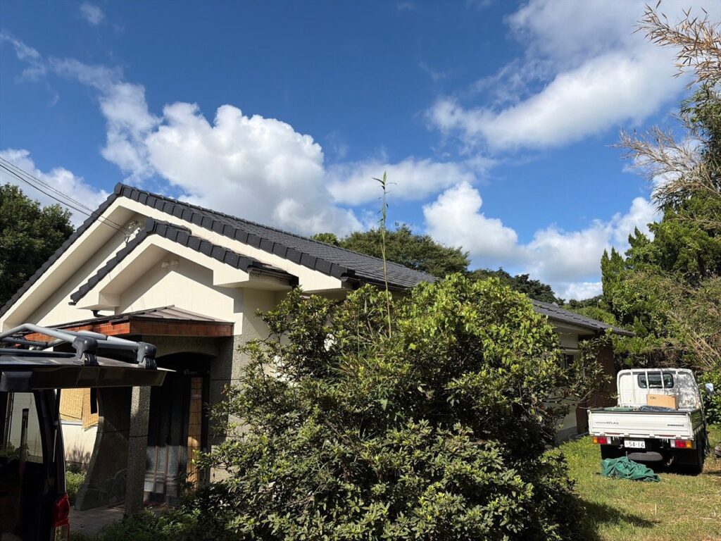 太陽光発電を設置した鹿児島県鹿児島市H様邸の外観
