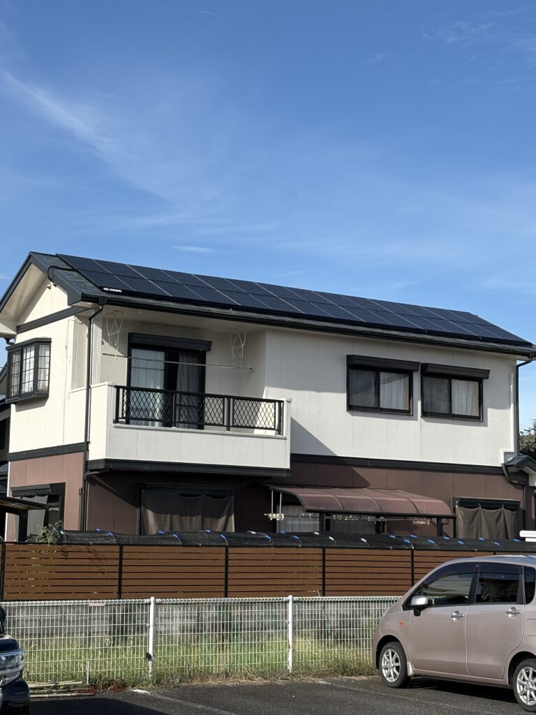 太陽光発電を設置した鹿児島県霧島市隼人町I様邸の外観